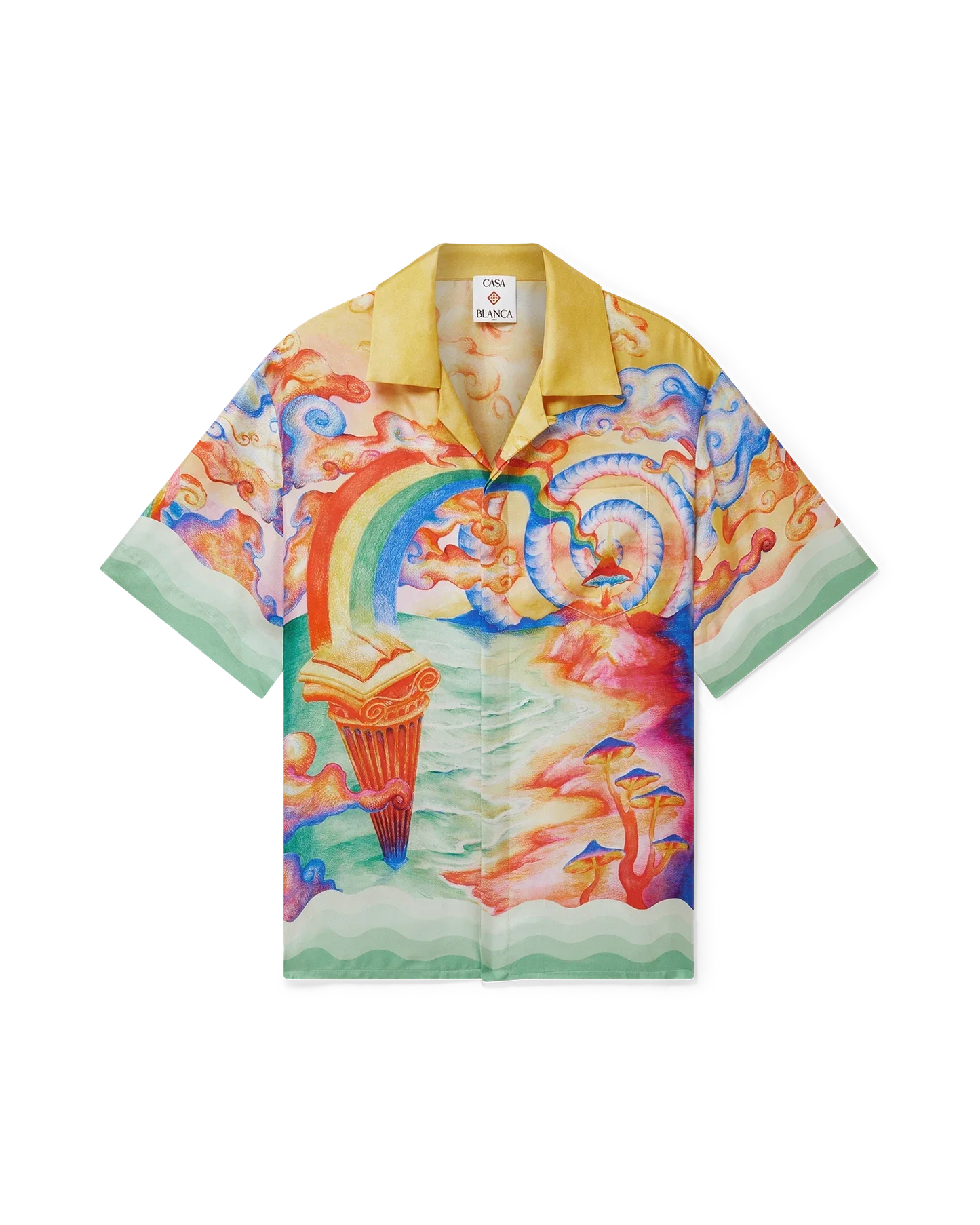 Nature's Teacher Short Sleeve Silk Shirt