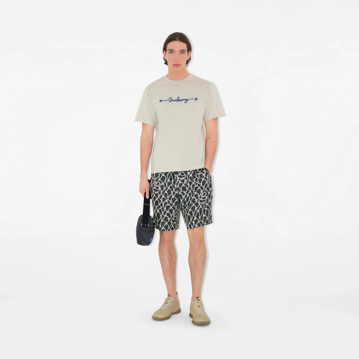 Burberry - T-shirt en coton à logo corde Sail