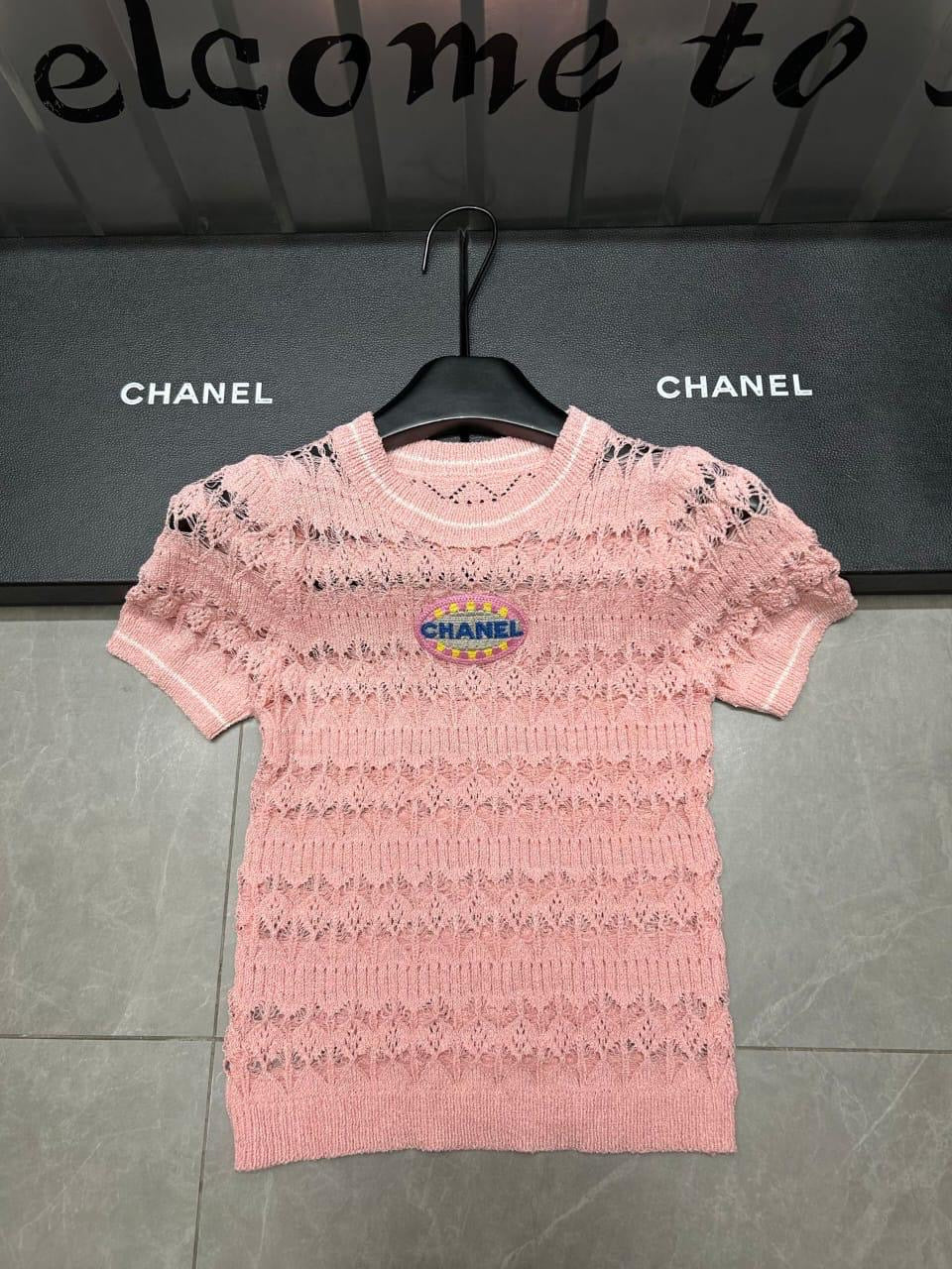 Chanel - T-Shirt Rose/Noir/Bleu/Blanc