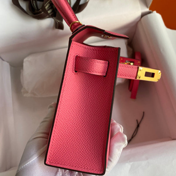 Birkin Rose écarlate 19 cm Rose framboise