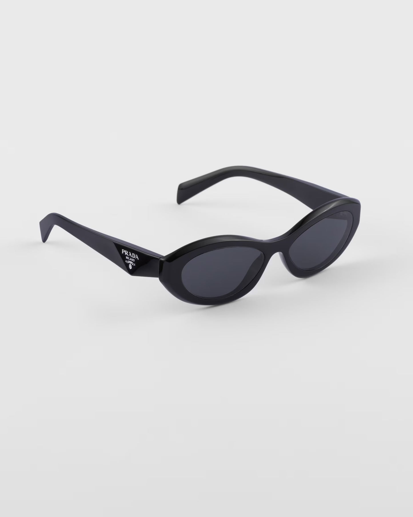 Prada - Lunettes De Soleil Prada Symbole Fines Verres Gris Ardoise