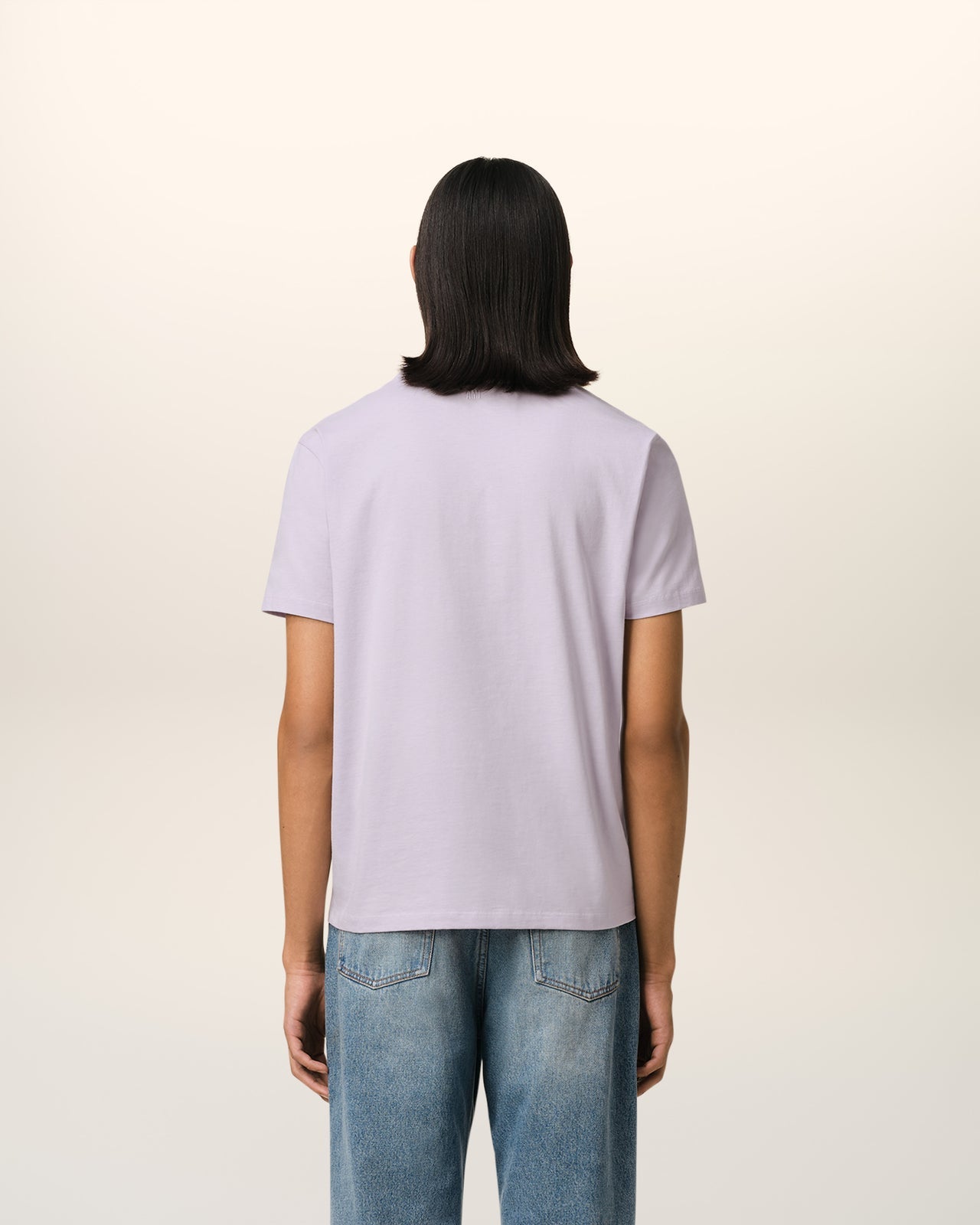Ami - T-shirt Patch Ami De Cœur en jersey de coton Violet