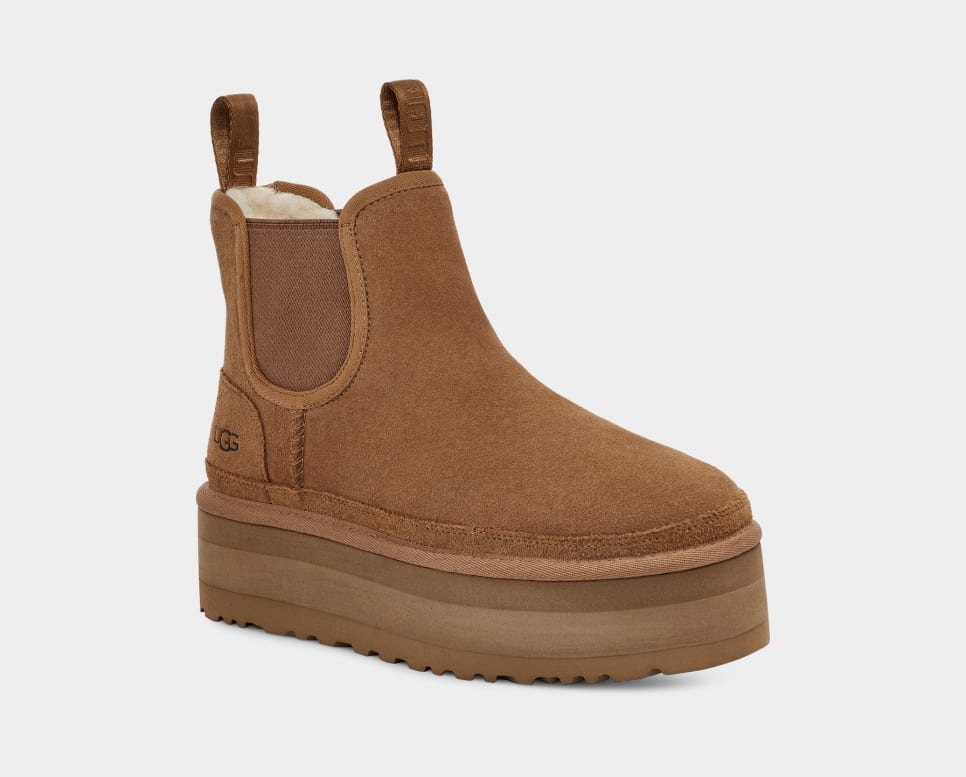 Botte Chelsea à plateforme Neumel Chestnut