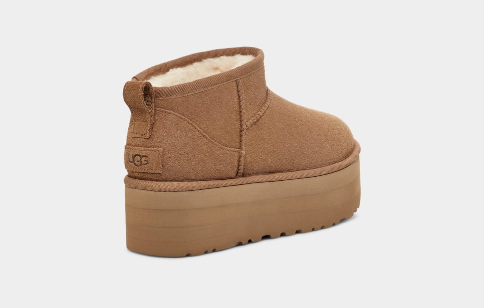 Botte Classic Ultra Mini À Platforme Chesnut
