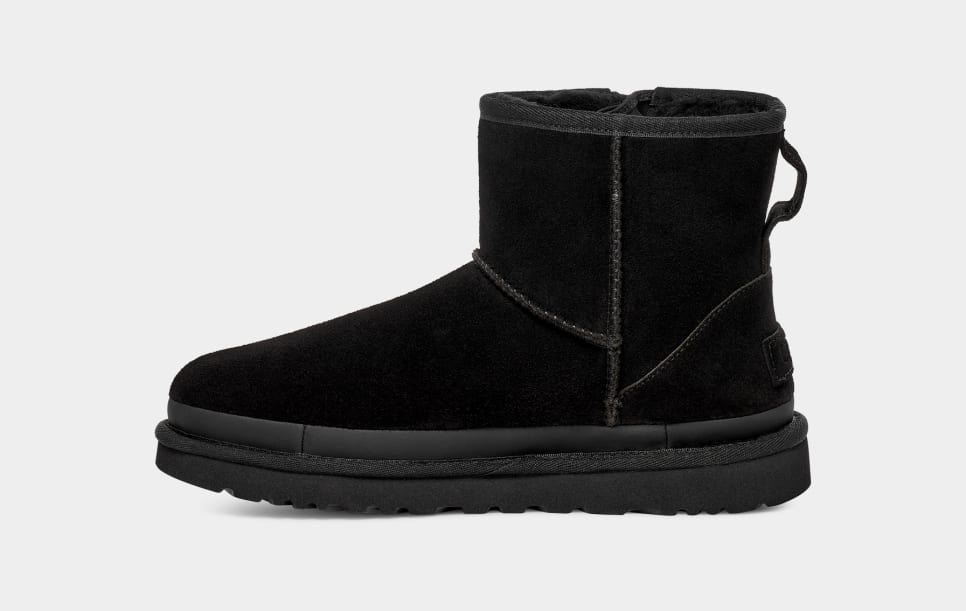 Botte Classic Mini Avec Logo Et Fermeture Éclair Black