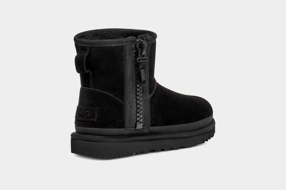 Botte Classic Mini Avec Logo Et Fermeture Éclair Black