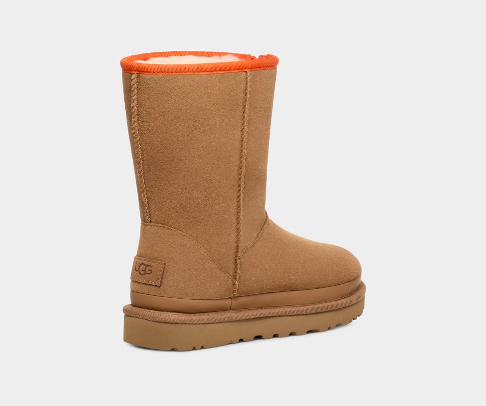 Botte Classic Short Avec Logo Et Fermeture Éclair Chestnut