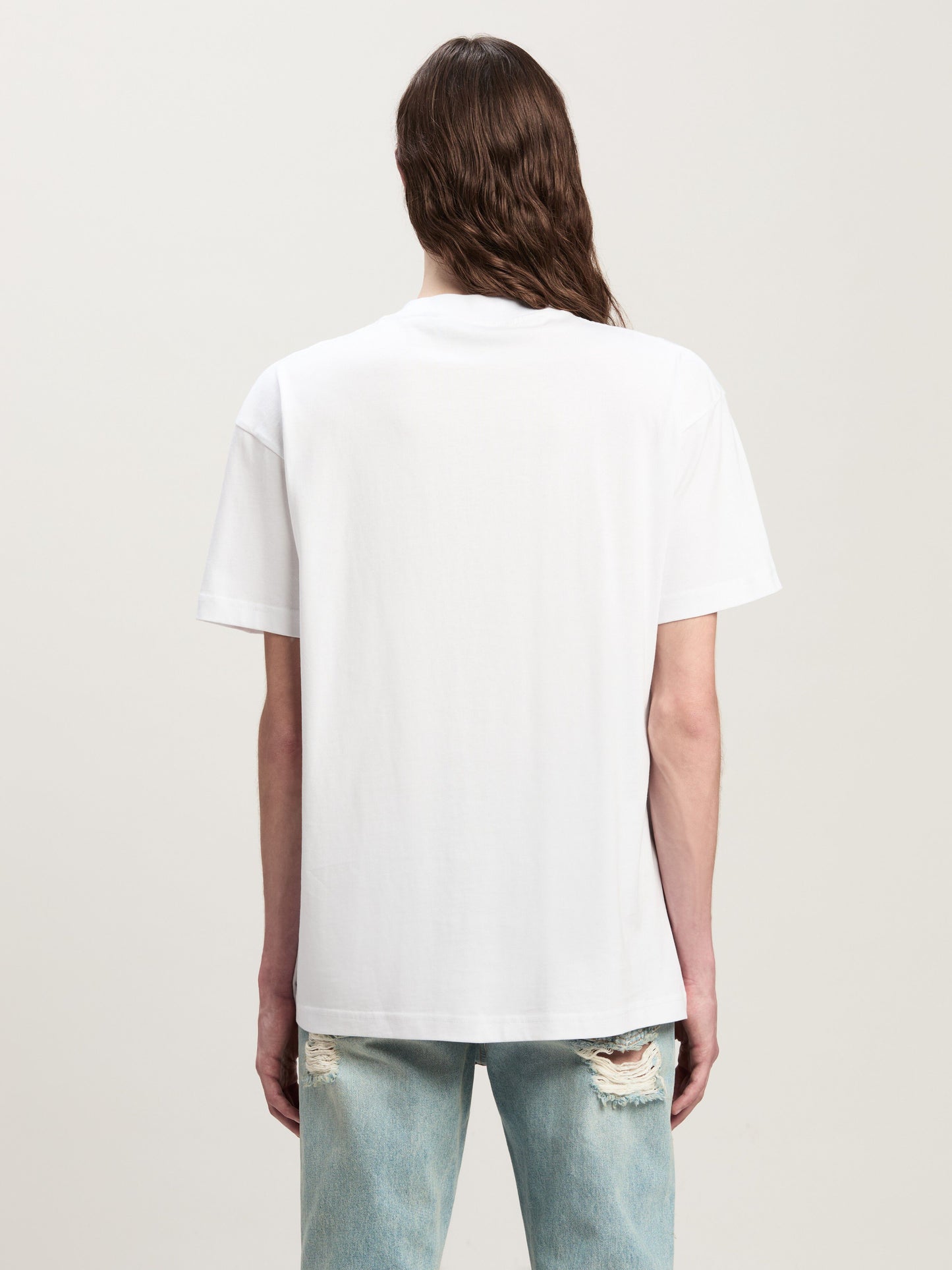 Palm Angels - T-shirt Monogram Spray City New York Blanc