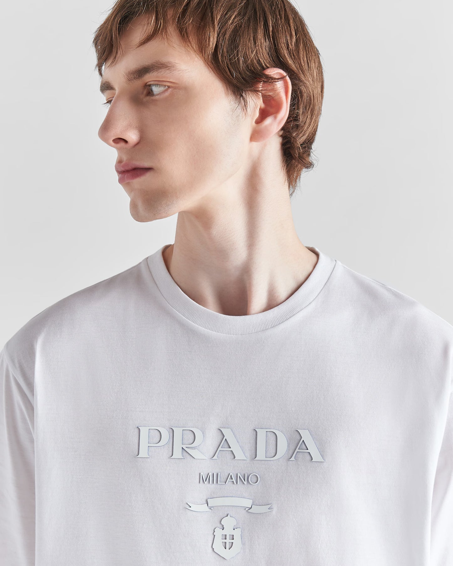 Prada - T-shirt en coton Blanc