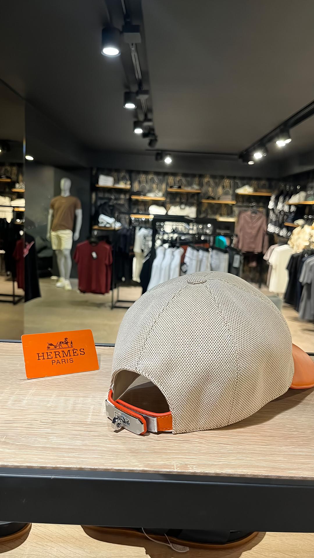 Hermès - Casquette Tess Kelly Visière Orange