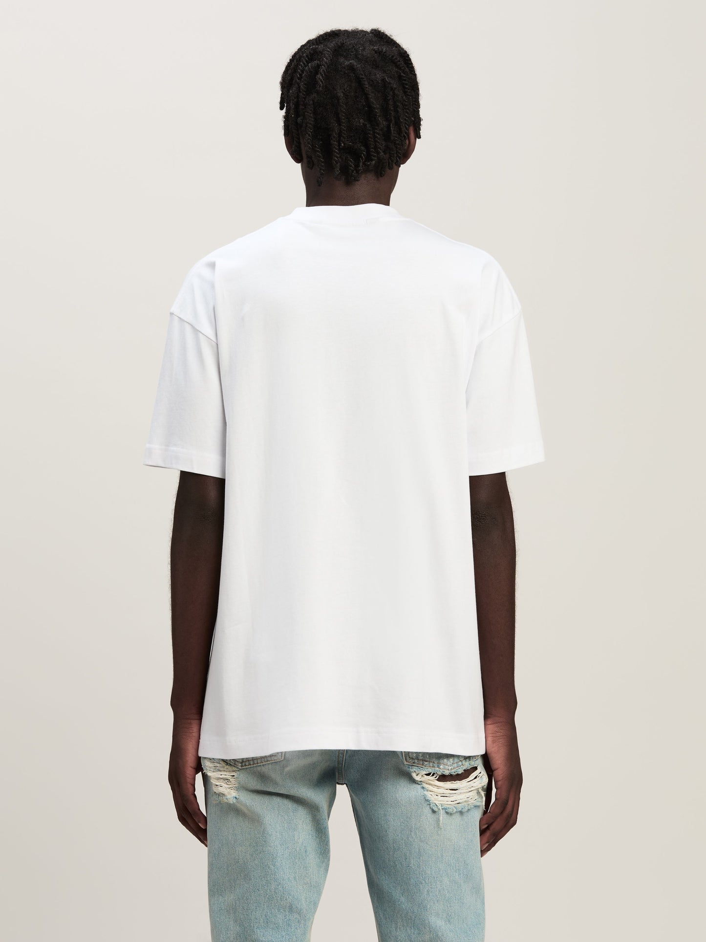 Palm Angels - T-shirt Monogram Spray City Paris Blanc