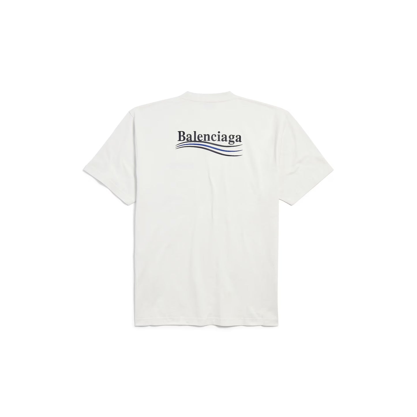 Balenciaga - T-SHIRT POLITICAL CAMPAIGN FIT LARGE BLANC