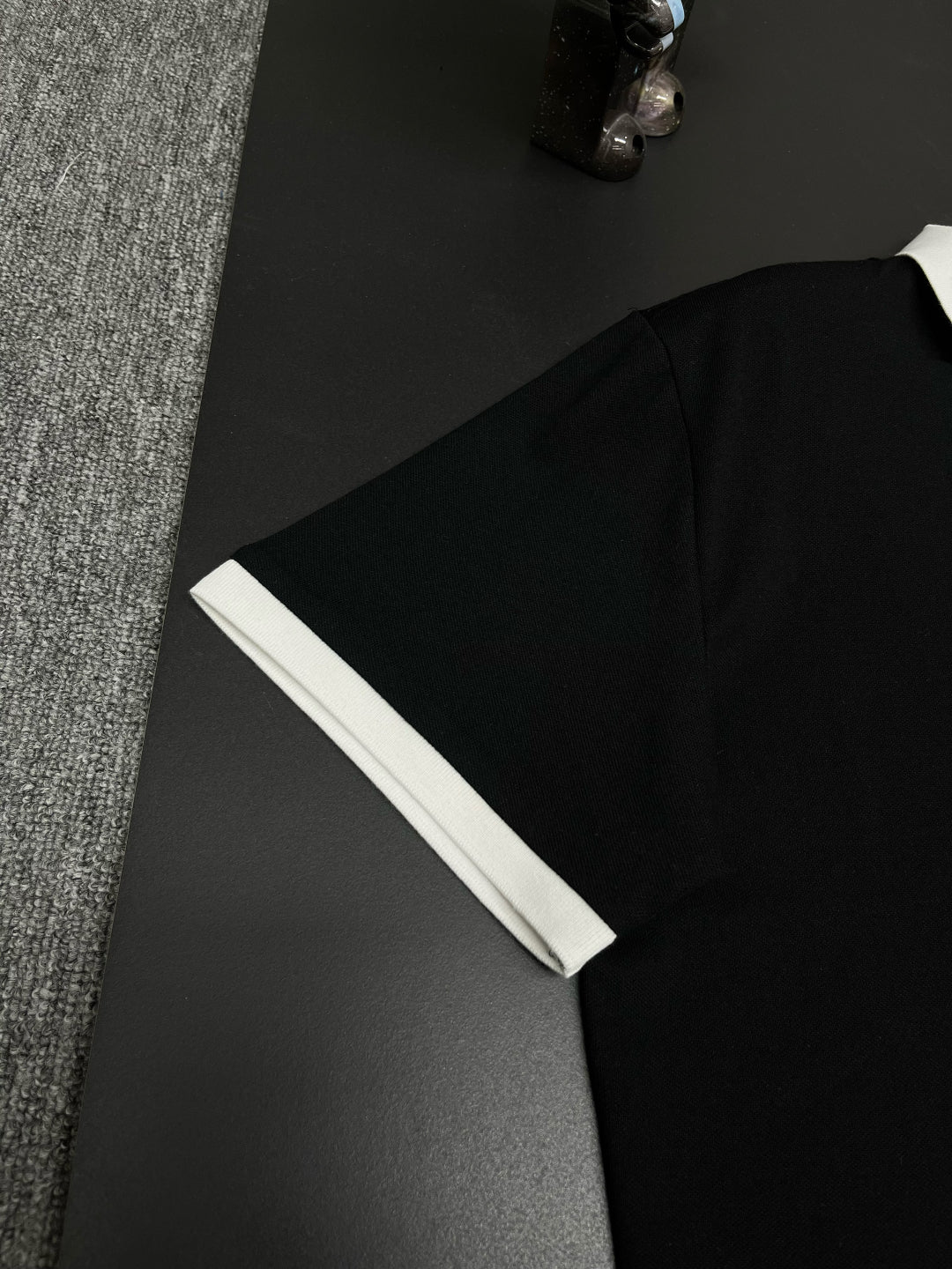 Lacoste - Polo Lacoste Chic Col en V Noir