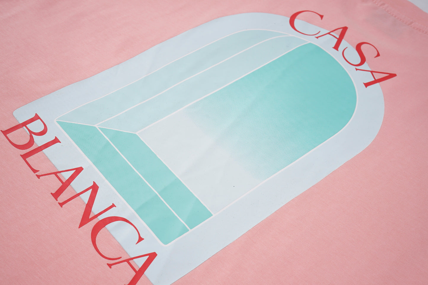 Casablanca - T-shirt Casa L’Arche Nuance de Bleu Rose