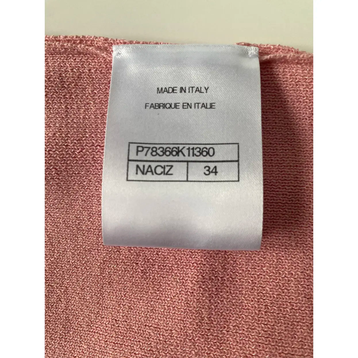 Chanel - Top à bretelles en coton Rose Clair