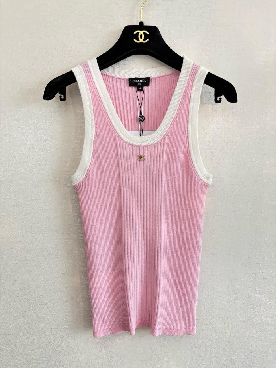 Chanel - T-Shirt à logo Rose