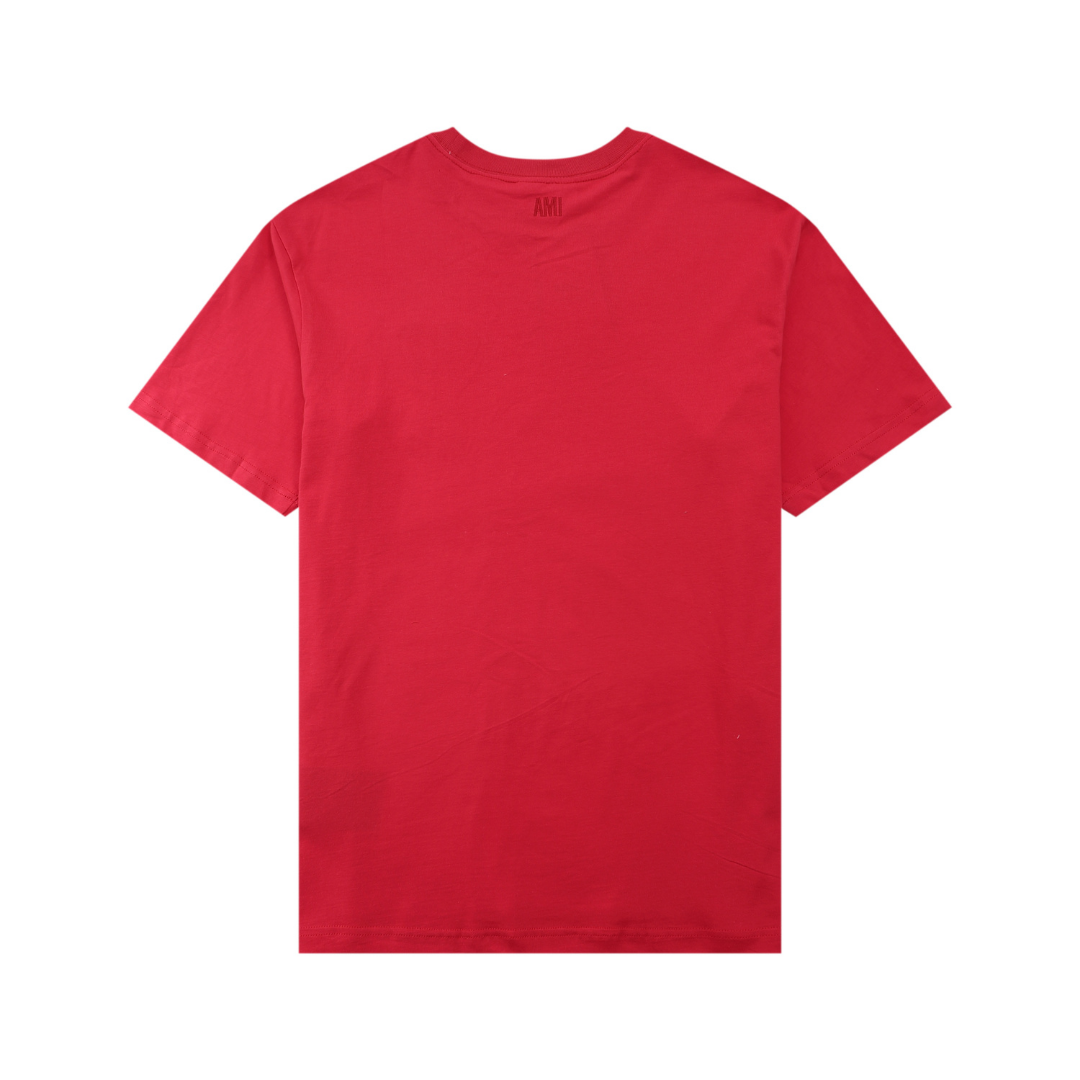 T-shirt Ami Paris Rouge Coeur Rouge