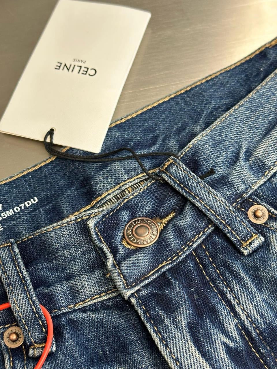Celine - Jeans patte Deph Bleu
