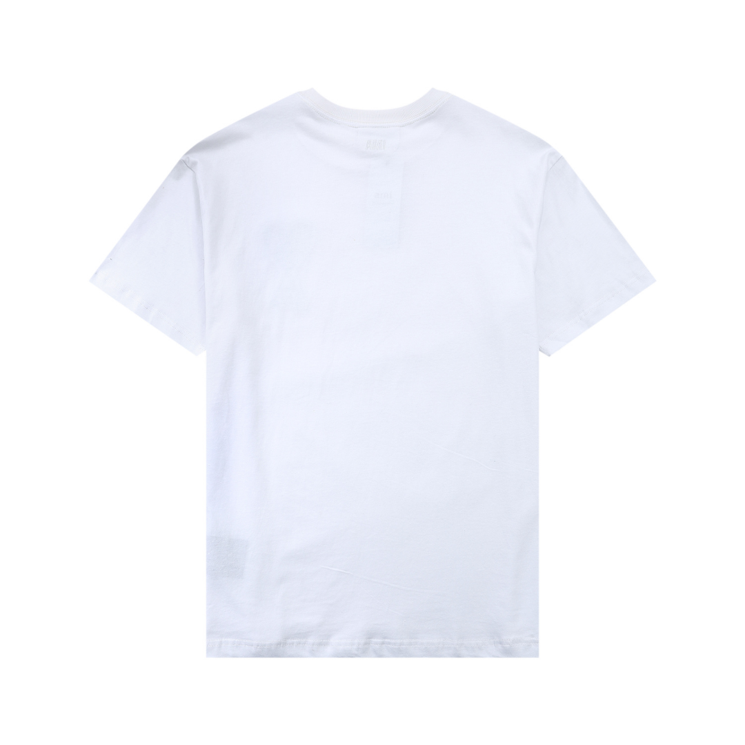 T-shirt Ami Paris Blanc Coeur Noir