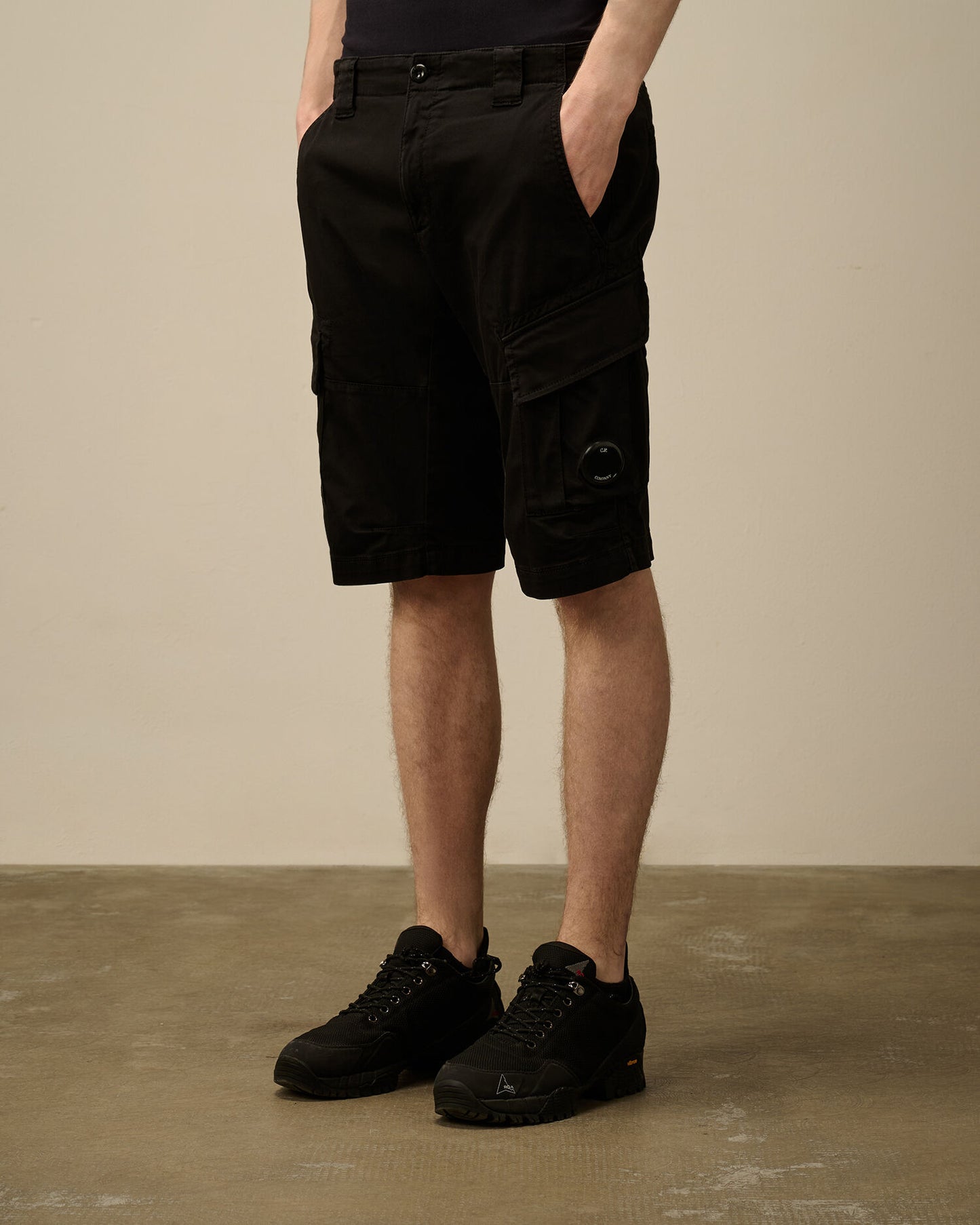 C.P Company - Short Cargo stretch sateen Noir