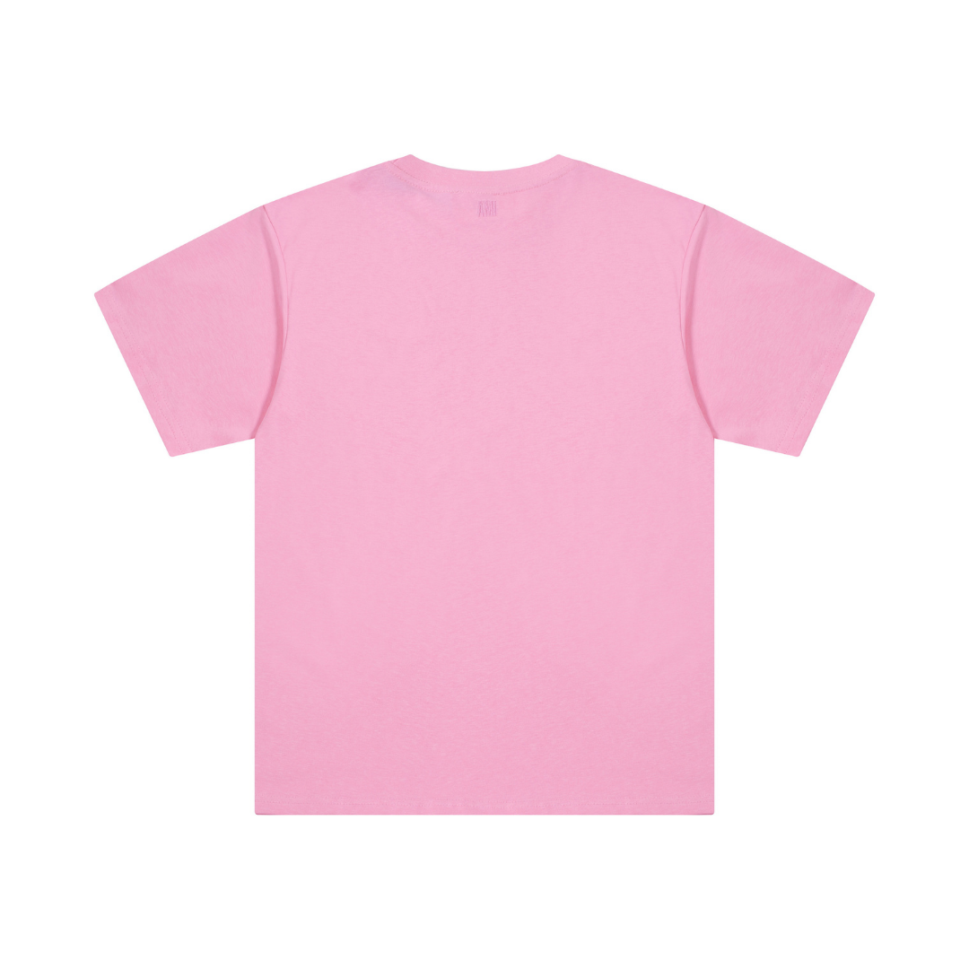 T-shirt Ami Paris Rose Coeur Rose Little