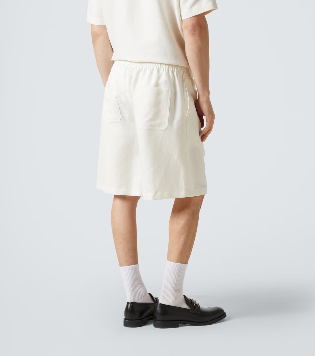 GUCCI - ENSEMBLE GG SHORT + CHEMISE en lin melangé Blanc