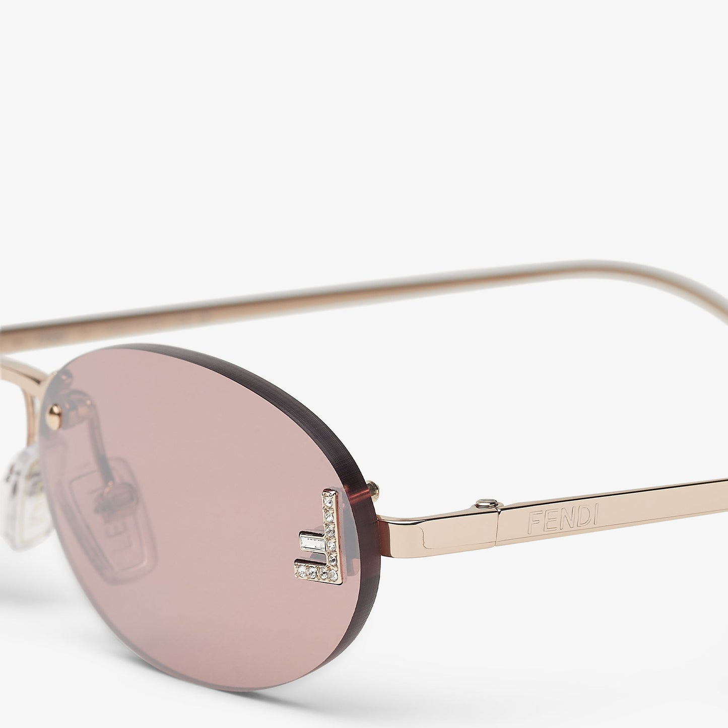 Fendi - Lunettes De Soleil Fendi First Crystal Rose
