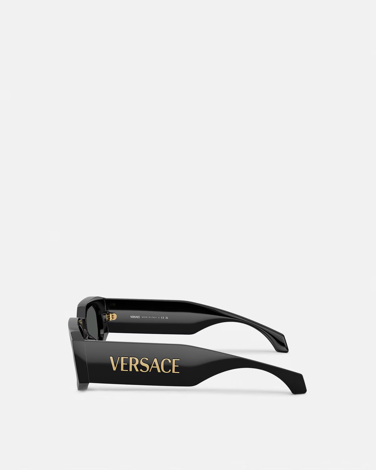 Versace - Lunettes De Soleil Rectangulaires Noir