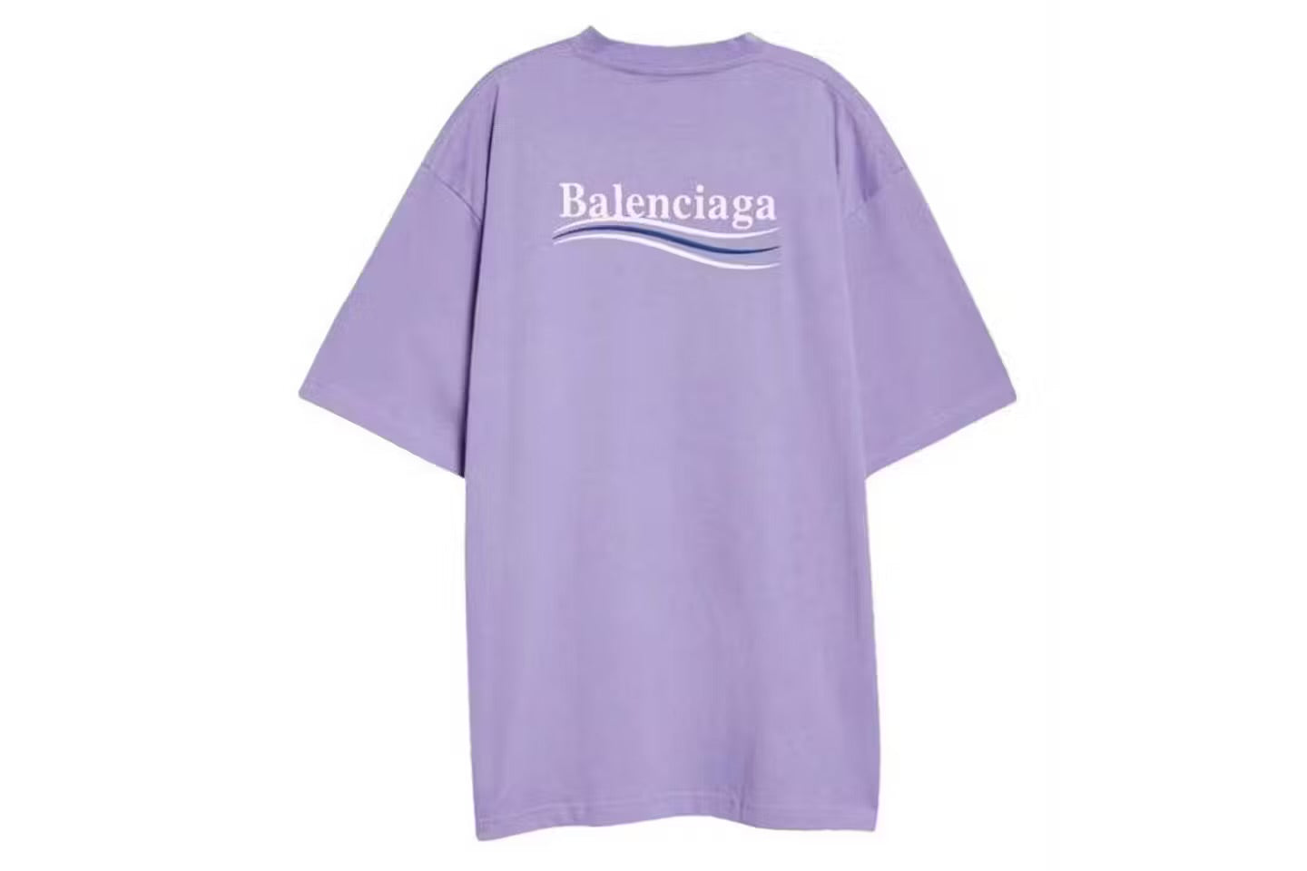 Balenciaga - T-SHIRT POLITICAL CAMPAIGN FIT LARGE VIOLET