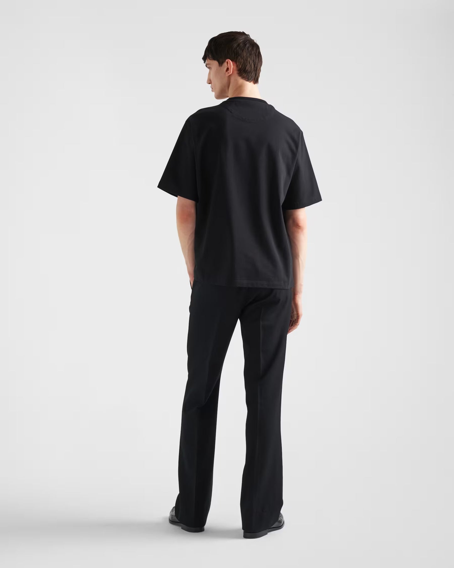Prada - T-shirt en coton Noir II