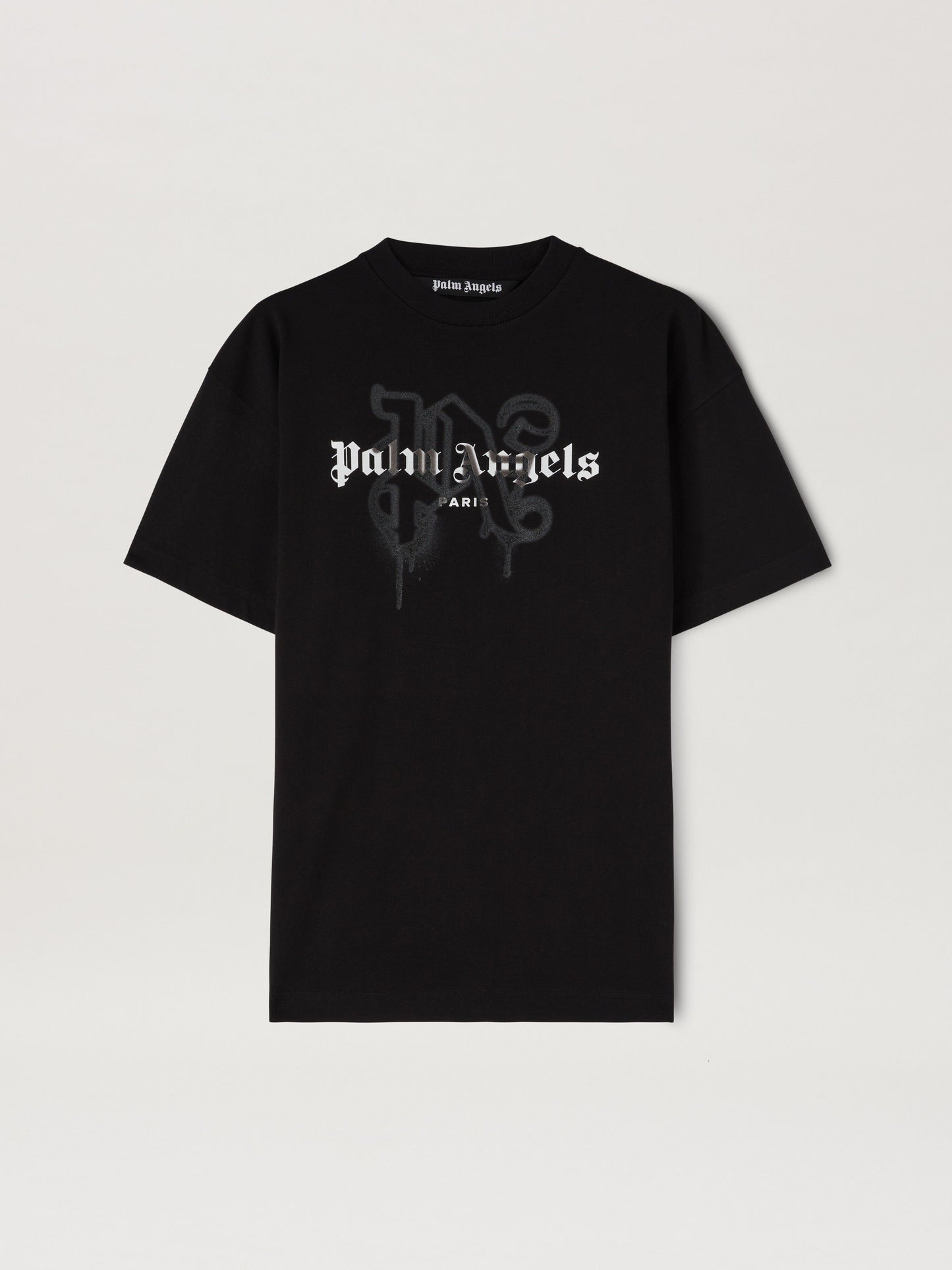 Palm Angels - T-shirt Monogram Spray City Paris Noir