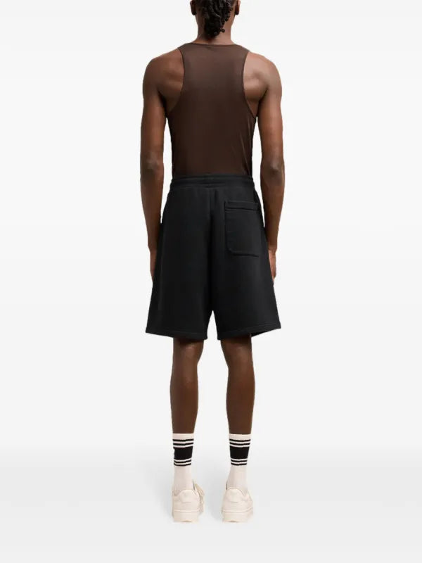Ami - Short de sport à logo brodé Noir