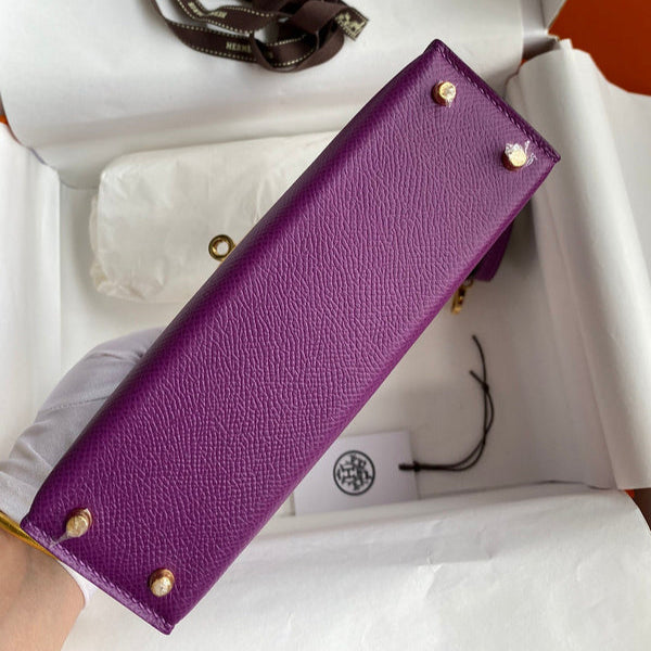 Hermes - Birkin 19 cm Violet améthyste