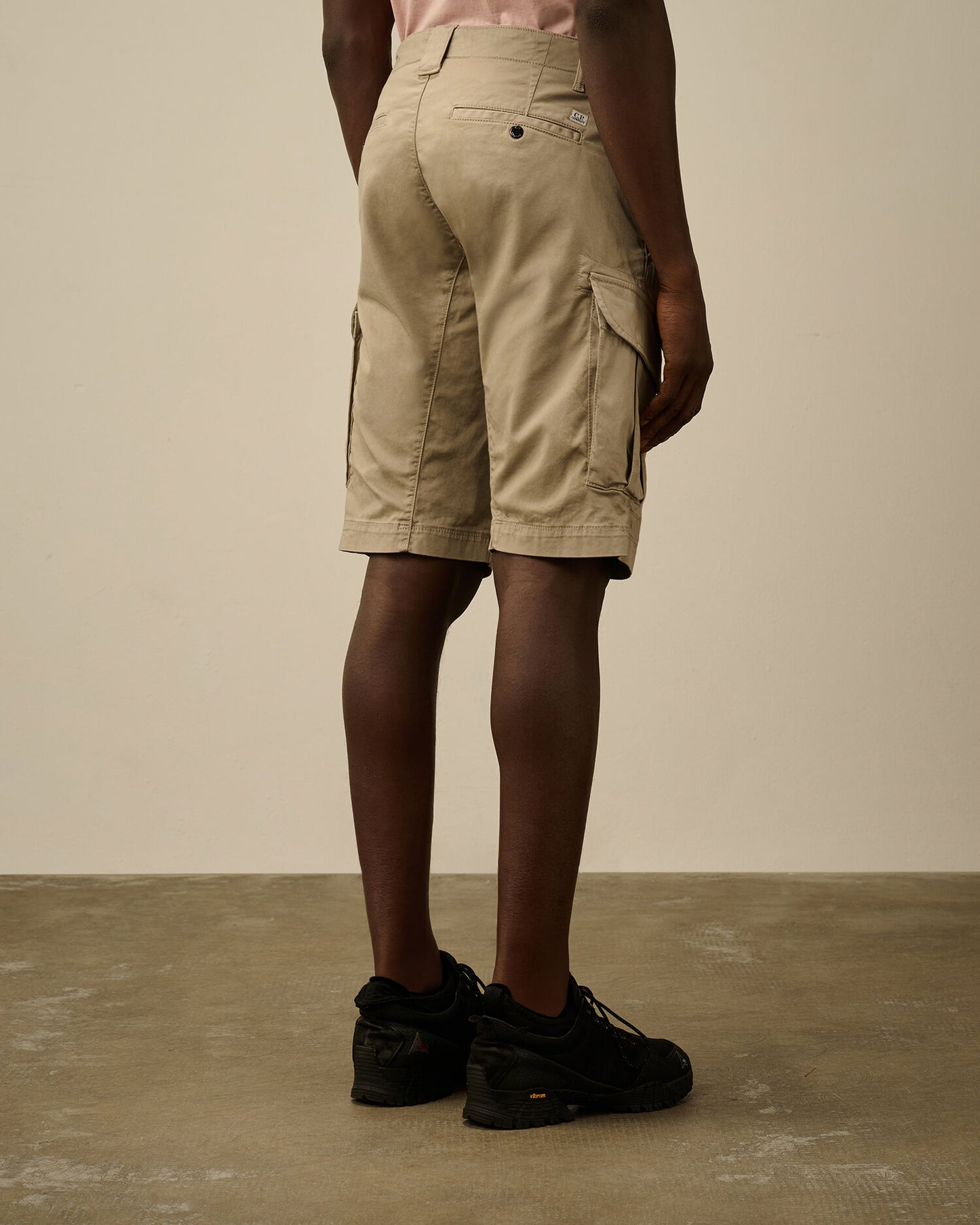 C.P Company - Short Cargo stretch sateen Vintage Khaki Beige