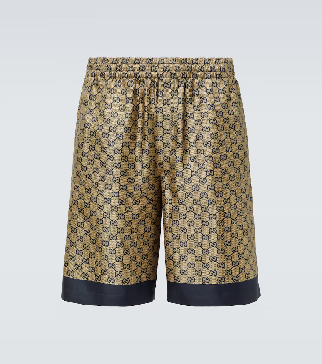 GUCCI - ENSEMBLE GG SHORT + CHEMISE imprimé en soie