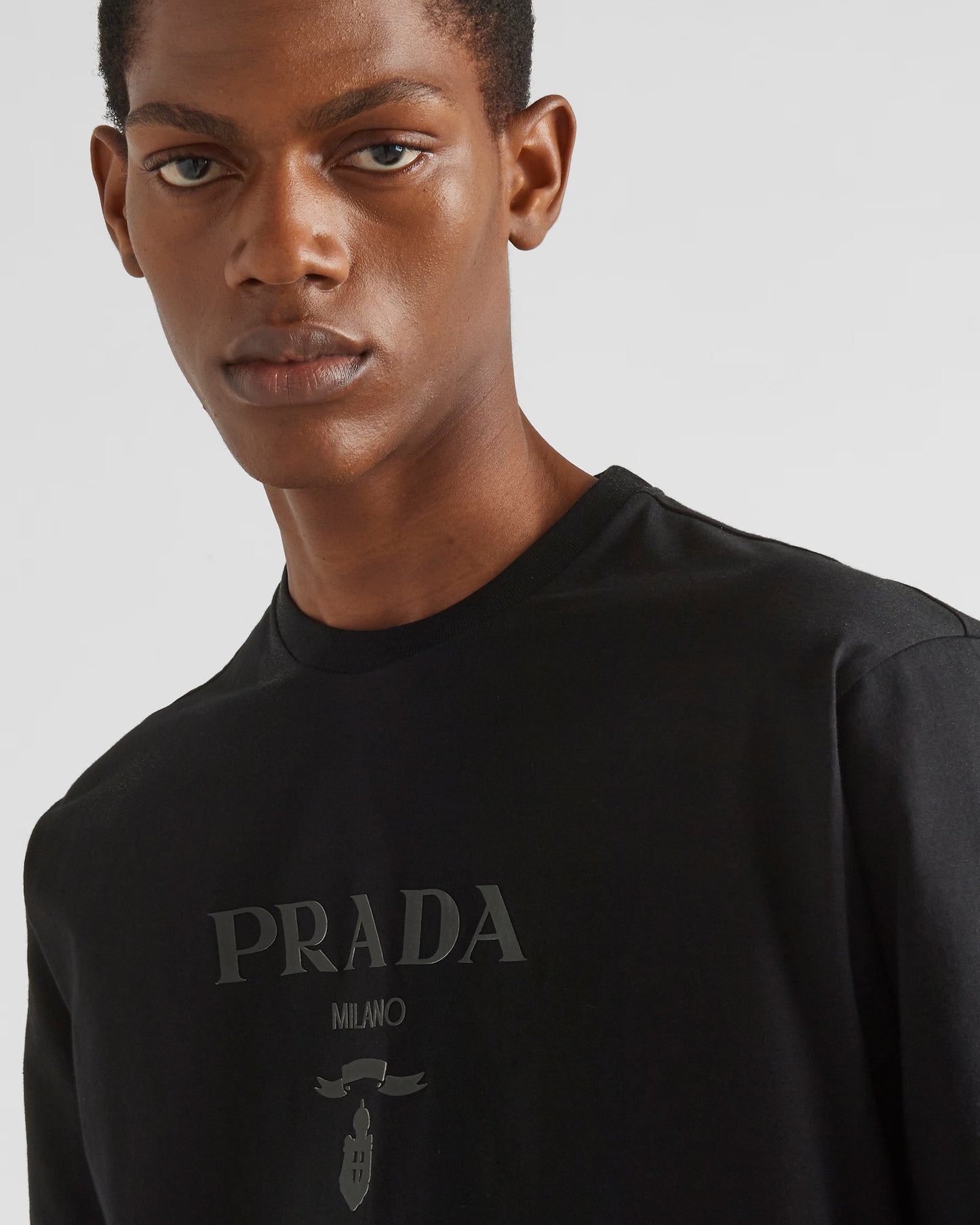 Prada - T-shirt en coton Noir
