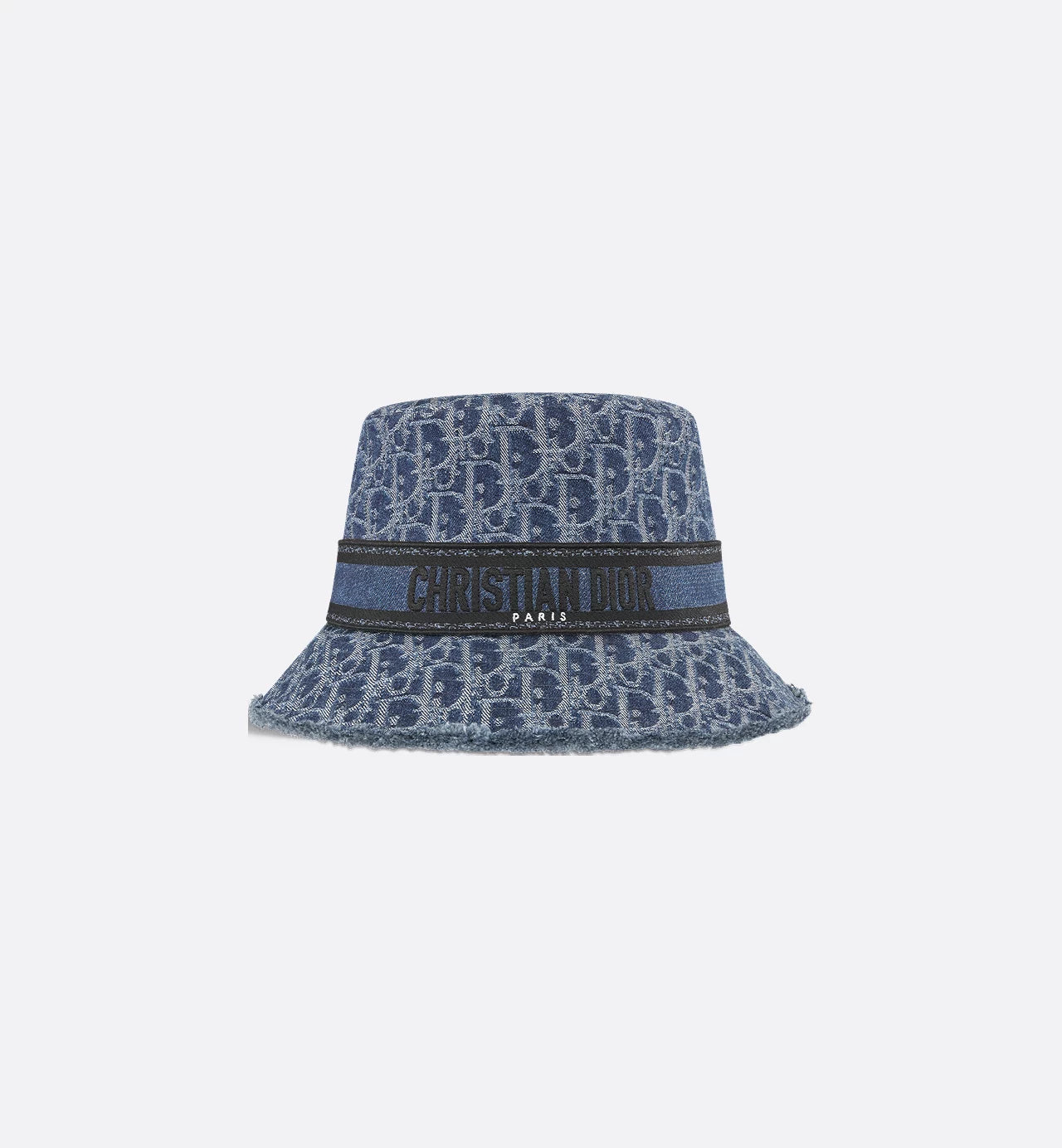 Dior - Bob D-Bobby Dior Oblique à petit bord Denim Bleu