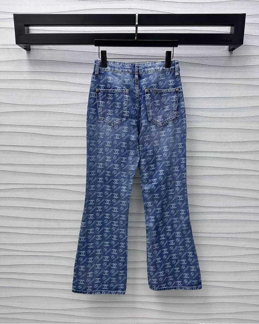 Chanel - Jeans avec logo iconique Bleu