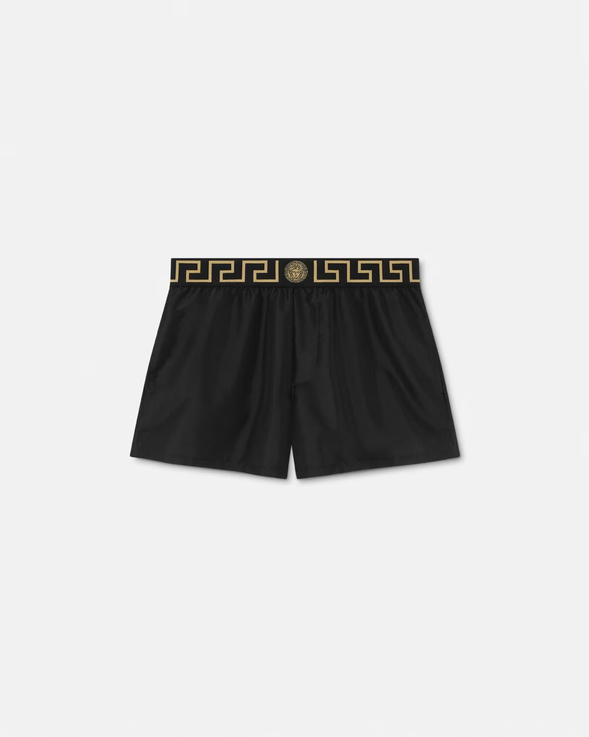 Versace - Short de bain à bordure Greca Noir