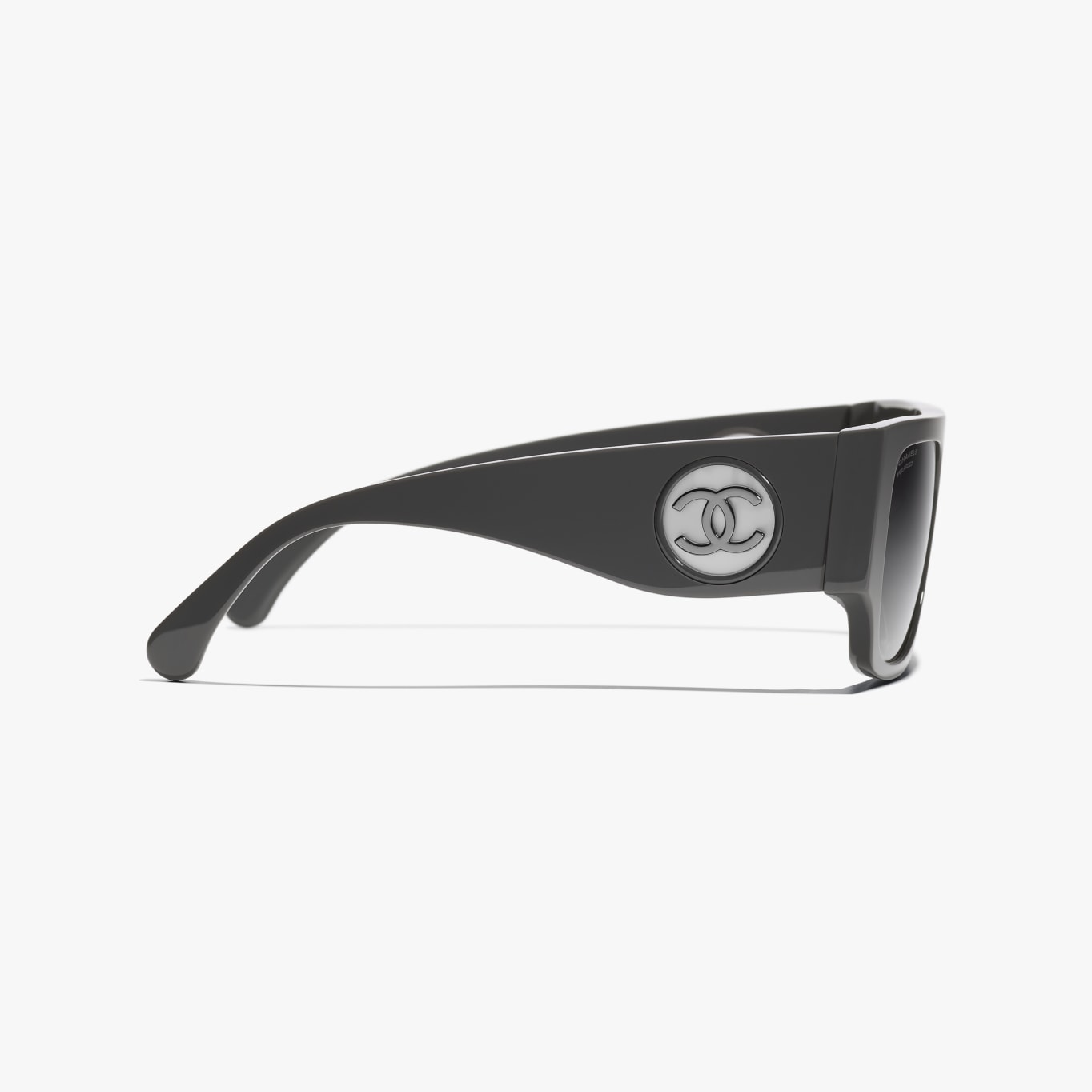 Chanel - Lunettes de soleil carrées Gris
