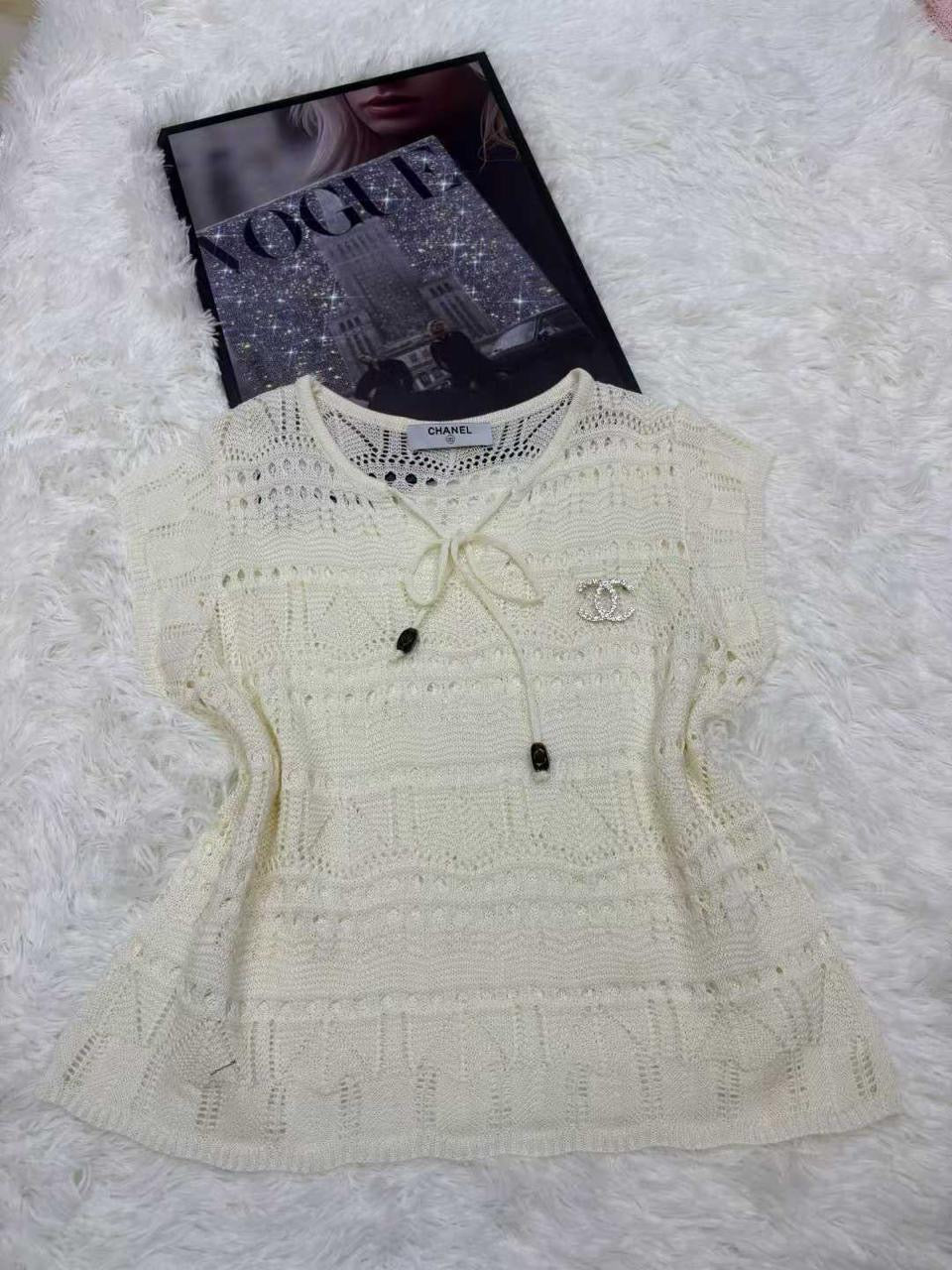 Chanel - T-shirt Gris/Rose/Jaune/Bleu