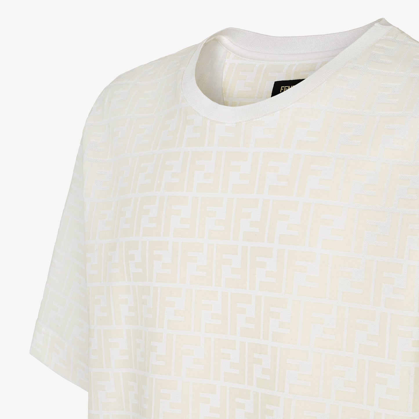 Fendi - Ensemble T-shirt + Short en piqué FF Blanc