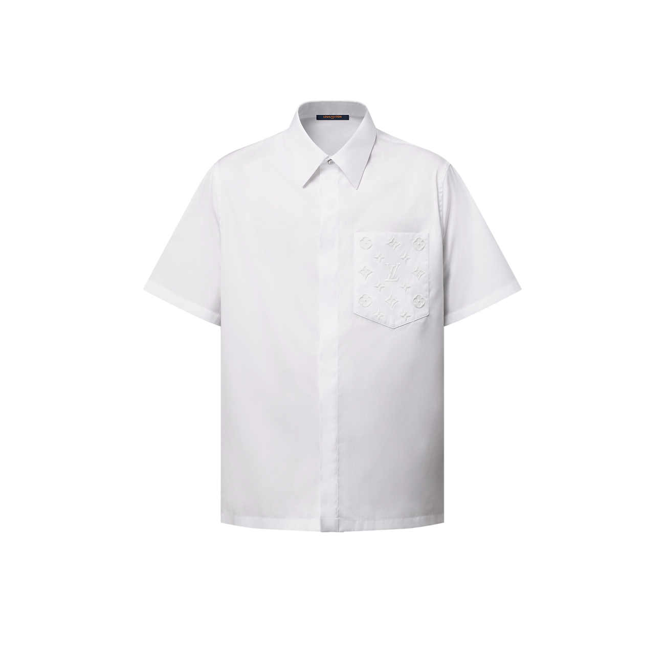 Louis Vuitton - Chemise manches courtes à poche Monogram Blanc