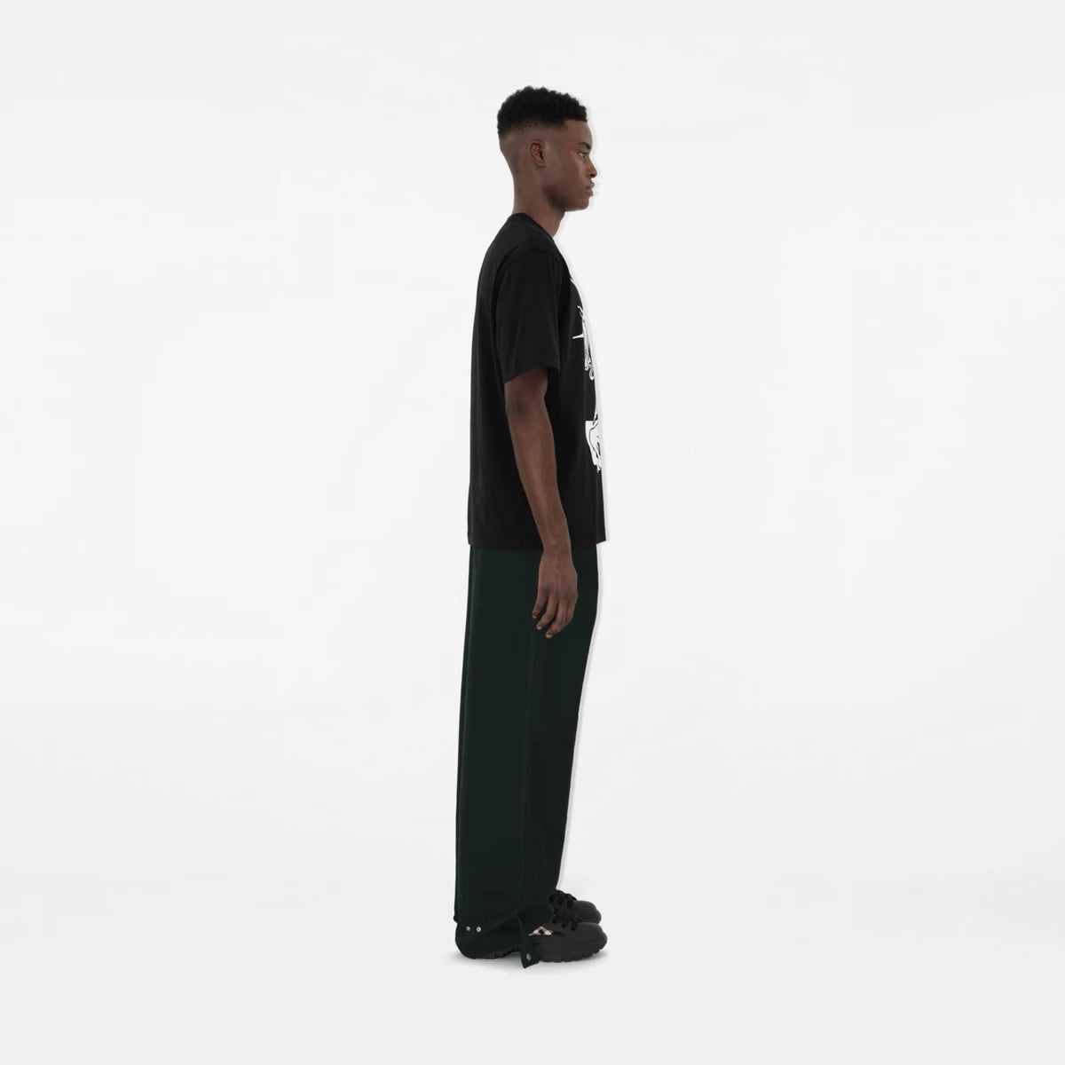 Burberry - T-shirt en coton EKD Noir