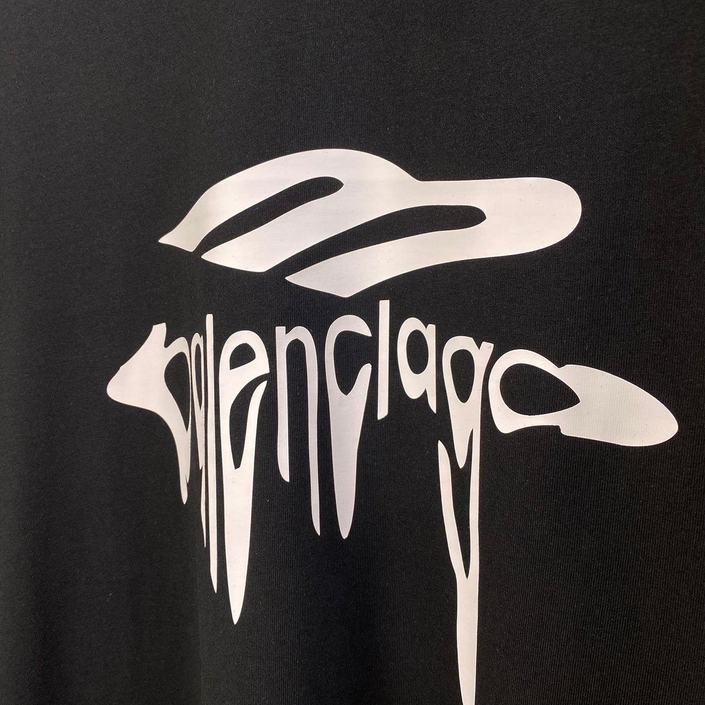 Balenciaga - T-shirt en coton Art Graphique Noir