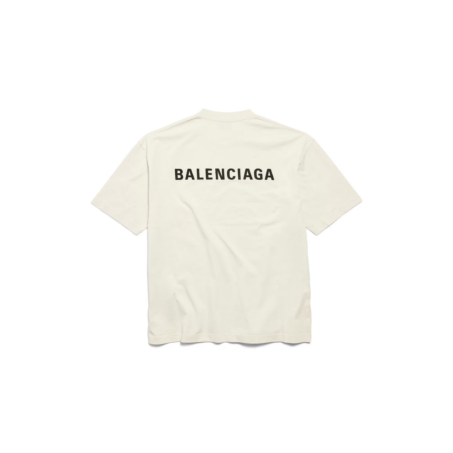Balenciaga - T-SHIRT BALENCIAGA BACK FIT MEDIUM BEIGE