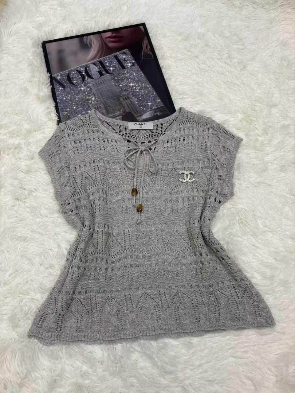 Chanel - T-shirt Gris/Rose/Jaune/Bleu