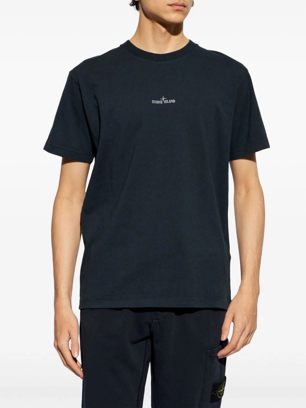Stone Island - T-shirt logo Navy Compass