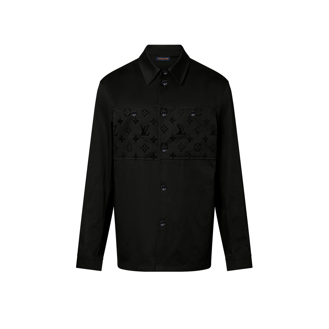 Louis Vuitton - Surchemise décontractée floquée en coton Noir