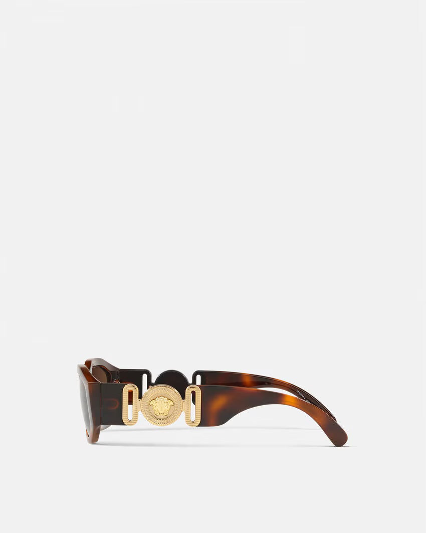 Versace - Lunettes De Soleil Médusa Biggie Havana